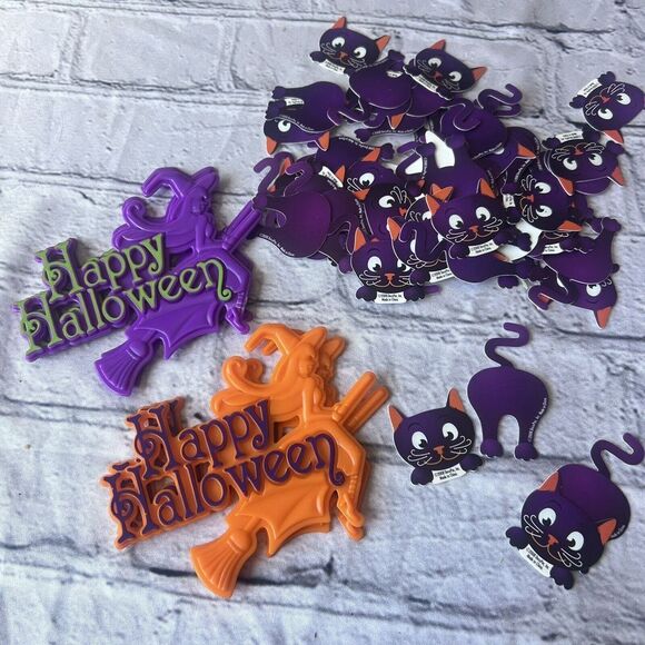 Other - 2008 Decorate Cat Cupcake Toppers & Happy Halloween Witch 64 Pcs